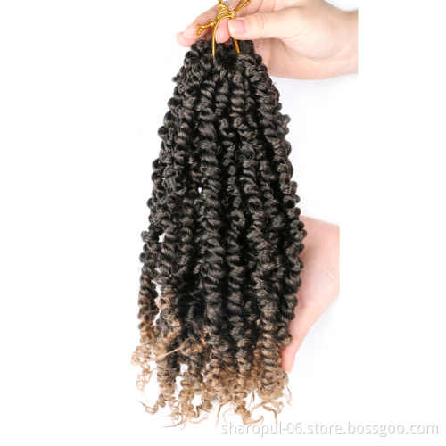Passion twist hair short length 10inch 12strands passion twist crochet braiding hair